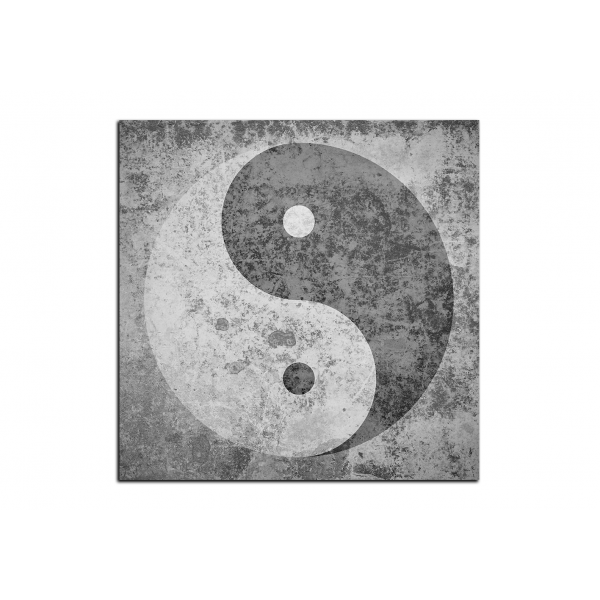Obraz na plátně - Jin a jang symbol - čtverec
